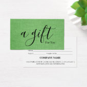 シンプルモダン商品券 (デスク)