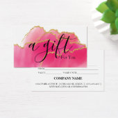 シンプルモダン商品券 (デスク)