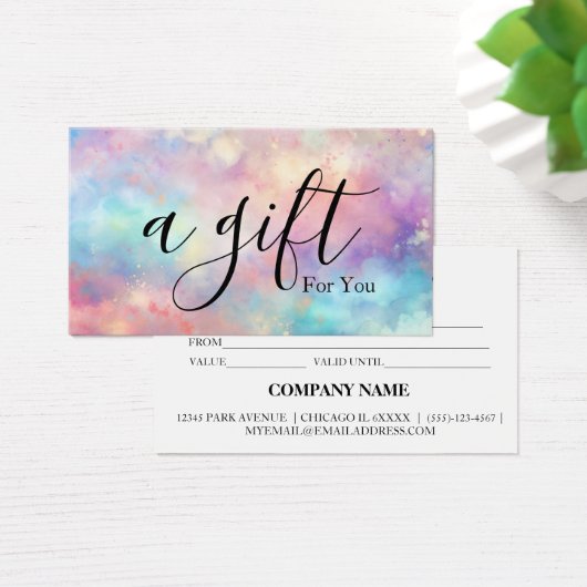 シンプルモダン商品券 (デスク)