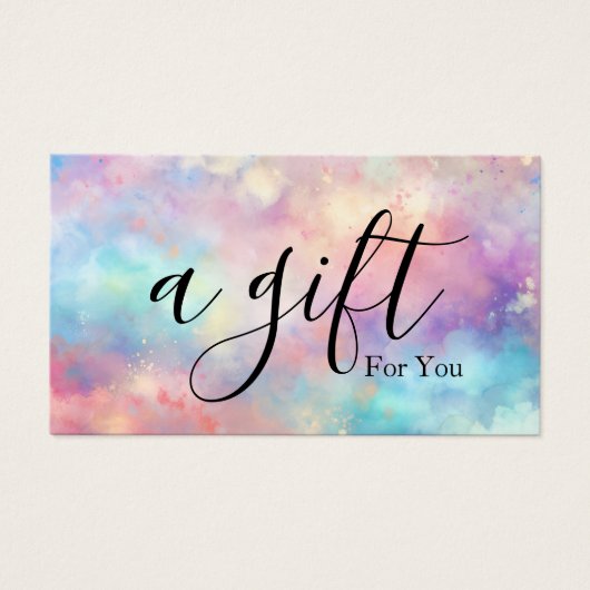 シンプルモダン商品券 (正面)