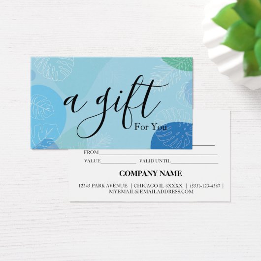 シンプルモダン商品券 (デスク)