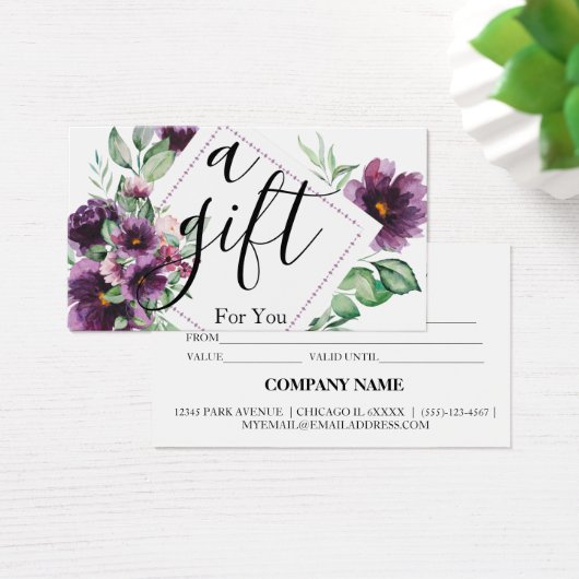 シンプルモダン商品券 (デスク)