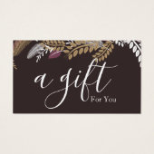 シンプルモダン商品券 (正面)