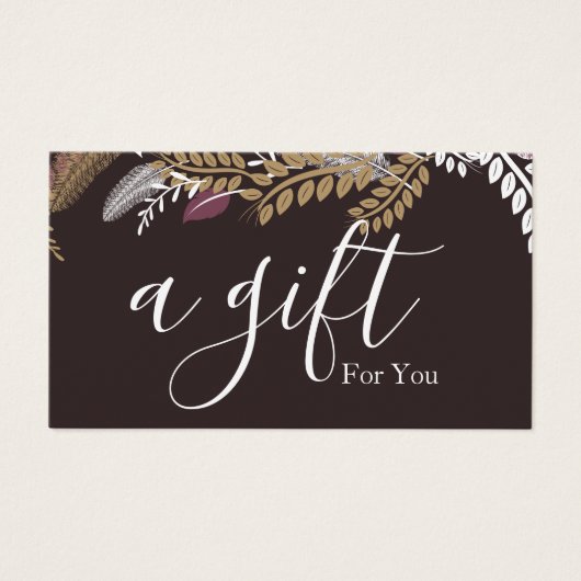 シンプルモダン商品券 (正面)