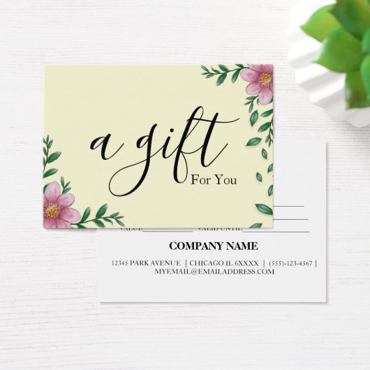 シンプルモダン商品券 (デスク)