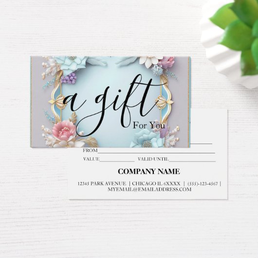 シンプルモダン商品券 (デスク)