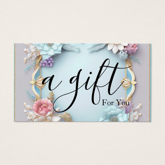 シンプルモダン商品券 (正面)