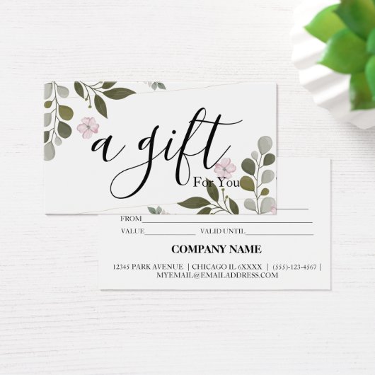 シンプルモダン商品券 (デスク)