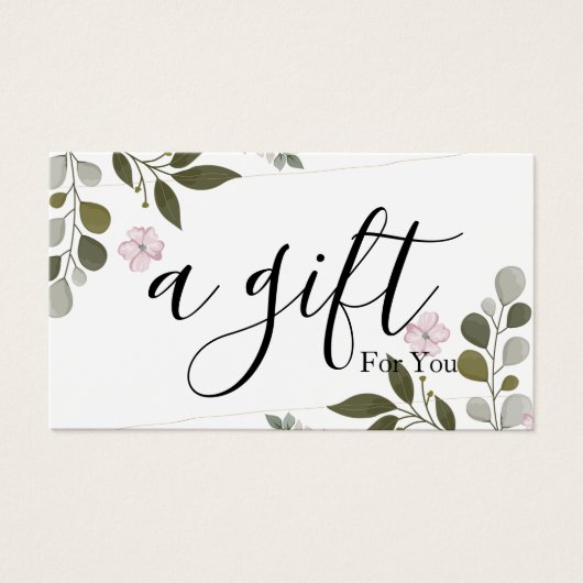 シンプルモダン商品券 (正面)