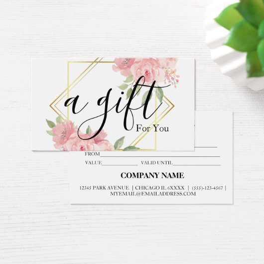 シンプルモダン商品券 (デスク)