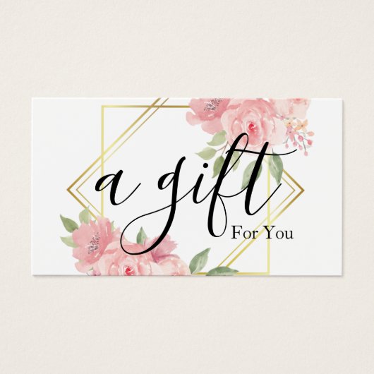 シンプルモダン商品券 (正面)