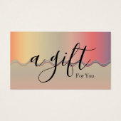 シンプルモダン商品券 (正面)