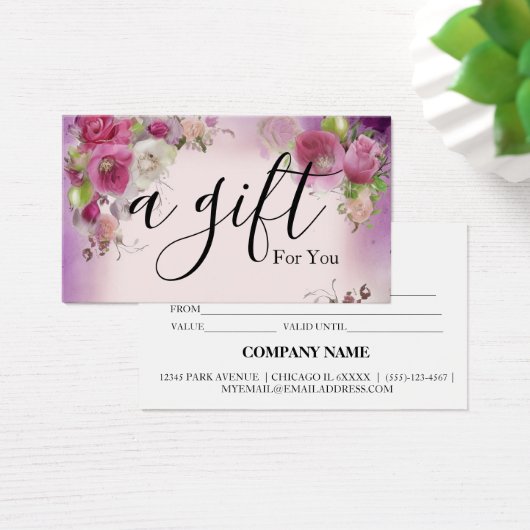 シンプルモダン商品券 (デスク)