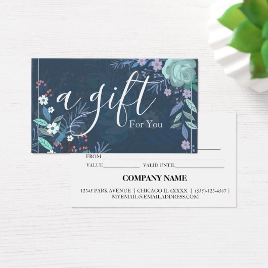 シンプルモダン商品券 (デスク)