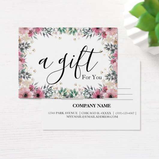 シンプルモダン商品券 (デスク)