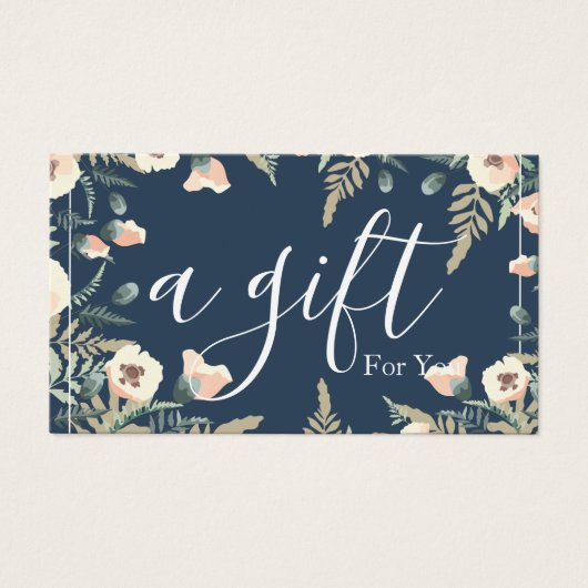 シンプルモダン商品券 (正面)