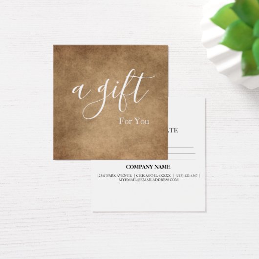 シンプルモダン商品券 (デスク)