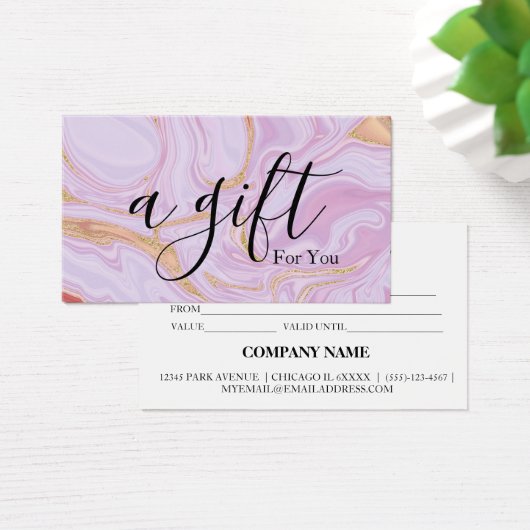 シンプルモダン商品券 (デスク)