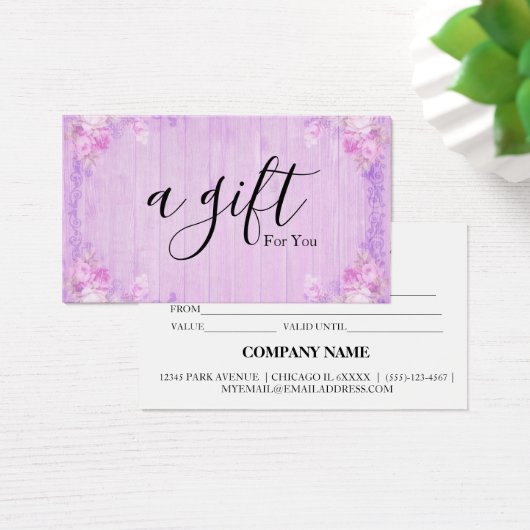 シンプルモダン商品券 (デスク)