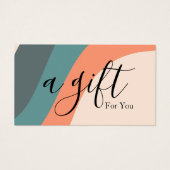 シンプルモダン商品券 (正面)