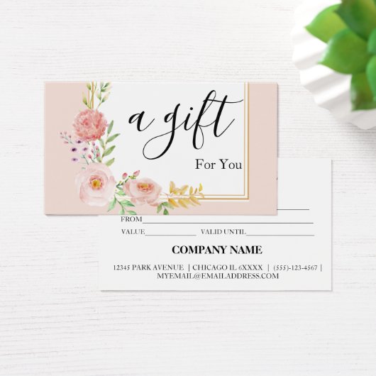 シンプルモダン商品券 (デスク)