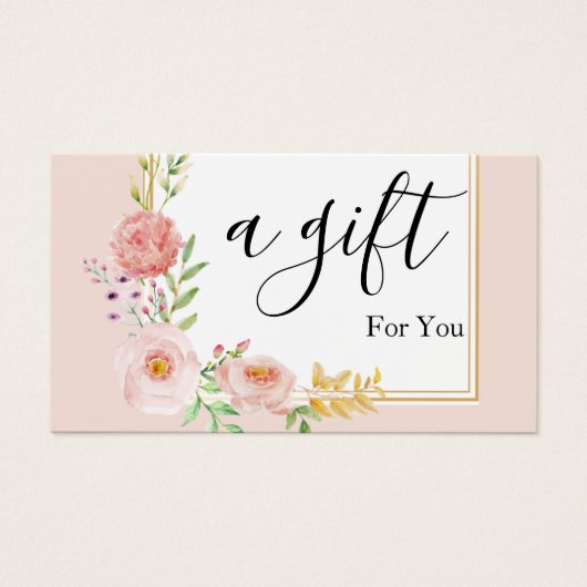 シンプルモダン商品券 (正面)