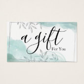 シンプルモダン商品券 (正面)