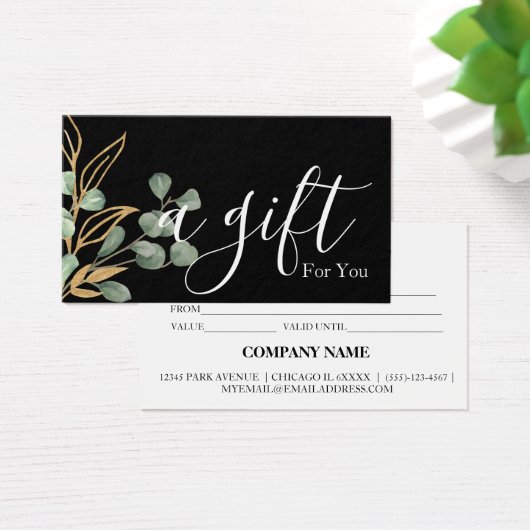 シンプルモダン商品券 (デスク)