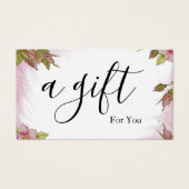 シンプルモダン商品券 (正面)