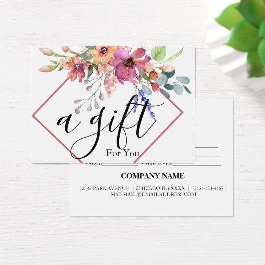 シンプルモダン商品券 (デスク)