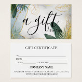 シンプルモダン商品券 (正面&裏面)