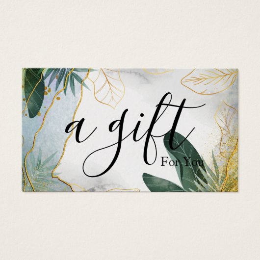 シンプルモダン商品券 (正面)