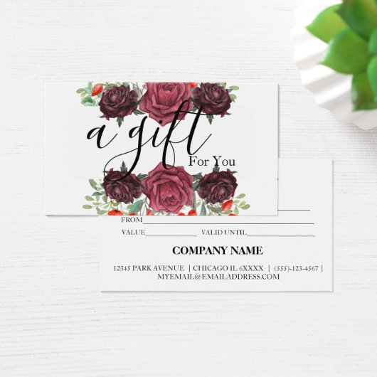 シンプルモダン商品券 (デスク)