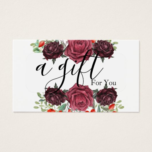 シンプルモダン商品券 (正面)