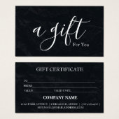 シンプルモダン商品券 (正面&裏面)