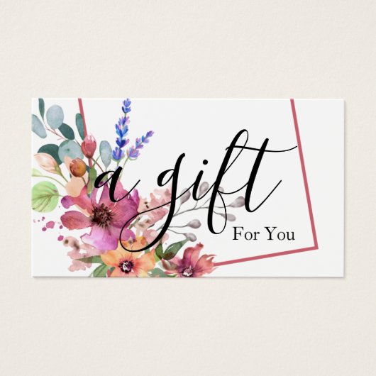 シンプルモダン商品券 (正面)