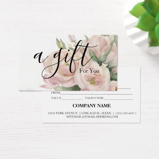 シンプルモダン商品券 (デスク)