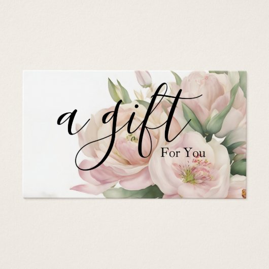 シンプルモダン商品券 (正面)