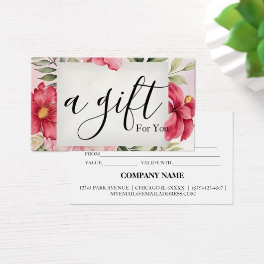 シンプルモダン商品券 (デスク)