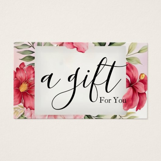 シンプルモダン商品券 (正面)