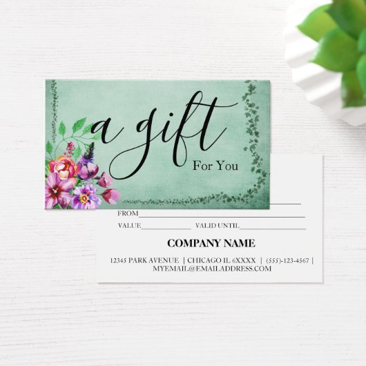 シンプルモダン商品券 (デスク)