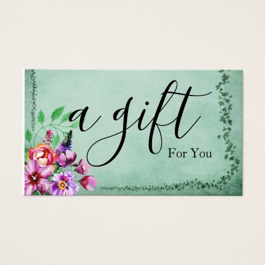 シンプルモダン商品券 (正面)