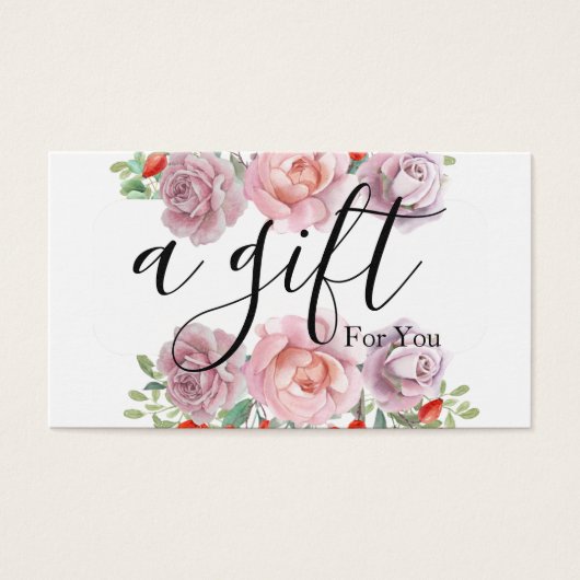 シンプルモダン商品券 (正面)