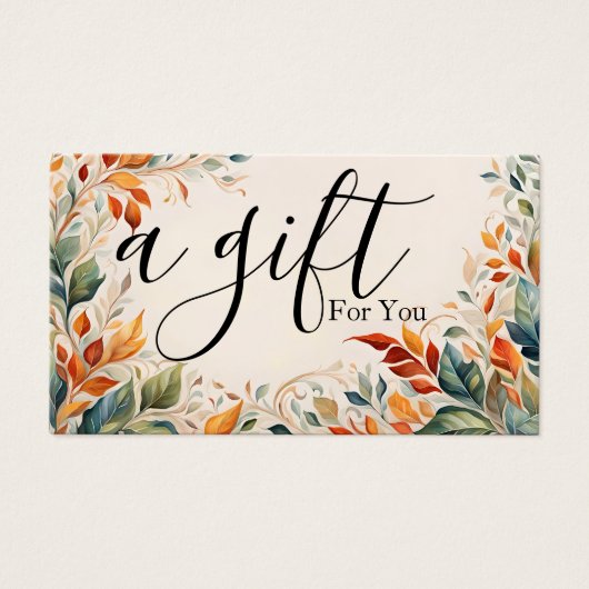 シンプルモダン商品券 (正面)