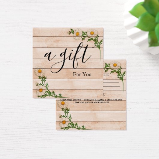 シンプルモダン商品券 (デスク)