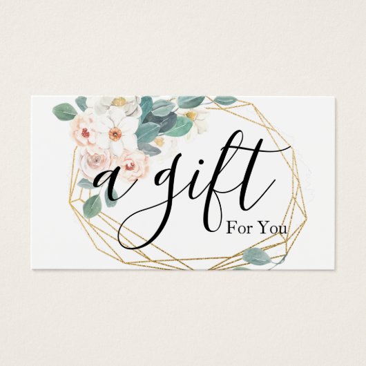 シンプルモダン商品券 (正面)