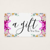 シンプルモダン商品券 (正面)