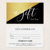 シンプルモダン商品券 (正面&裏面)