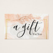 シンプルモダン商品券 (正面)