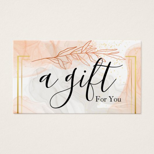 シンプルモダン商品券 (正面)